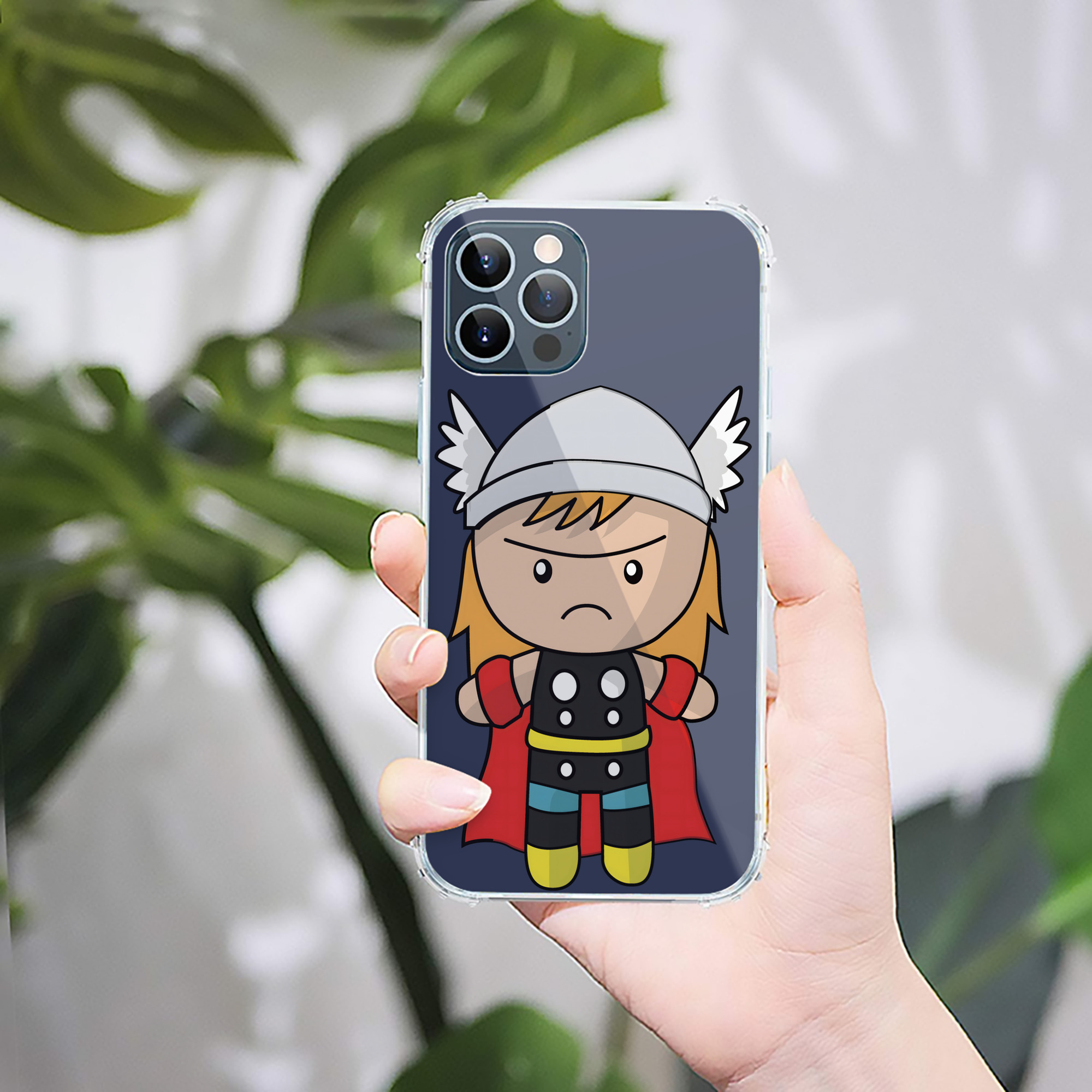 （画像用） アベンジャーズ The Avengers 【iPhone 12シリーズ対応】透明スマホケース（クリアソフトケース）